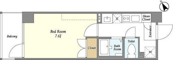 エルフレア立川の物件間取画像
